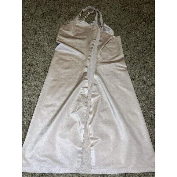 ASSETS BY SPANX Nude Tank Slip Dress Shape Wear Stretch Control Side Mesh LARGE - Picture 5 of 7